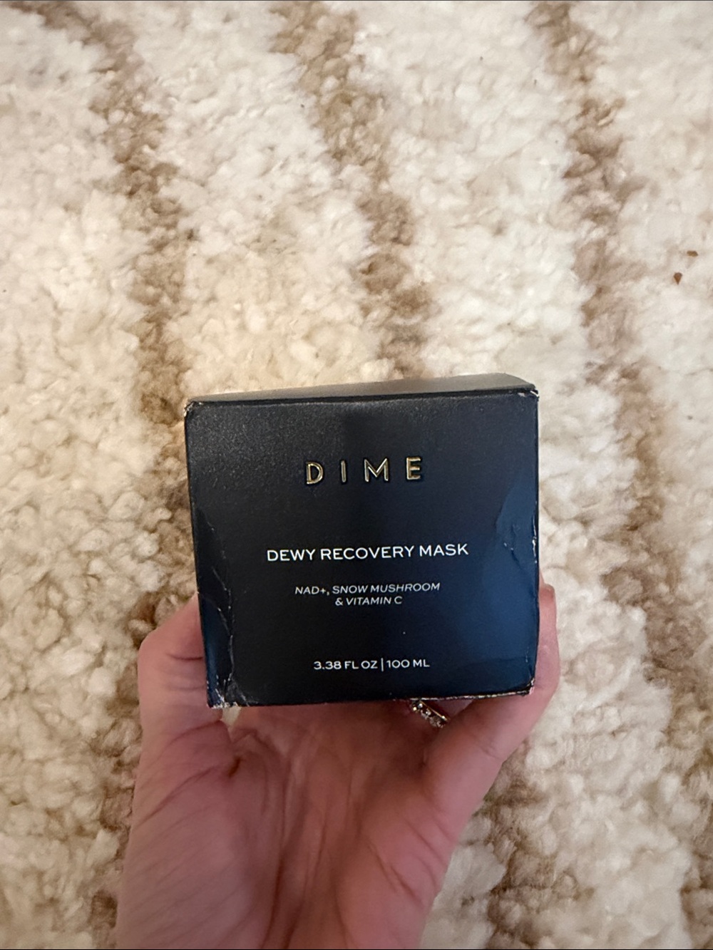 DIME Dewy Recovery Mask — Hydrating Face Mask in Black